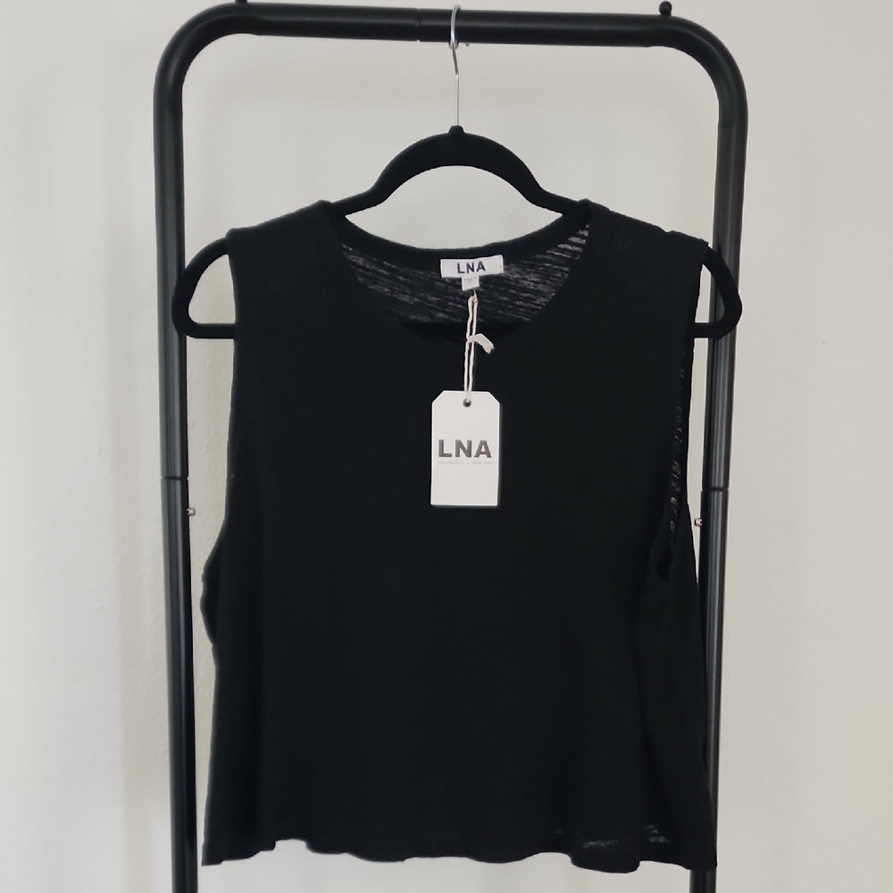 LNA - Black Sleeveless Tank Top